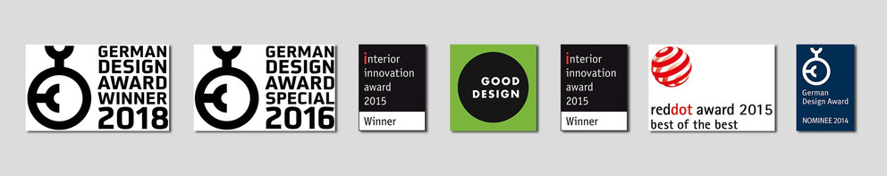 Design Auszeichnungen für Draenert Produkte